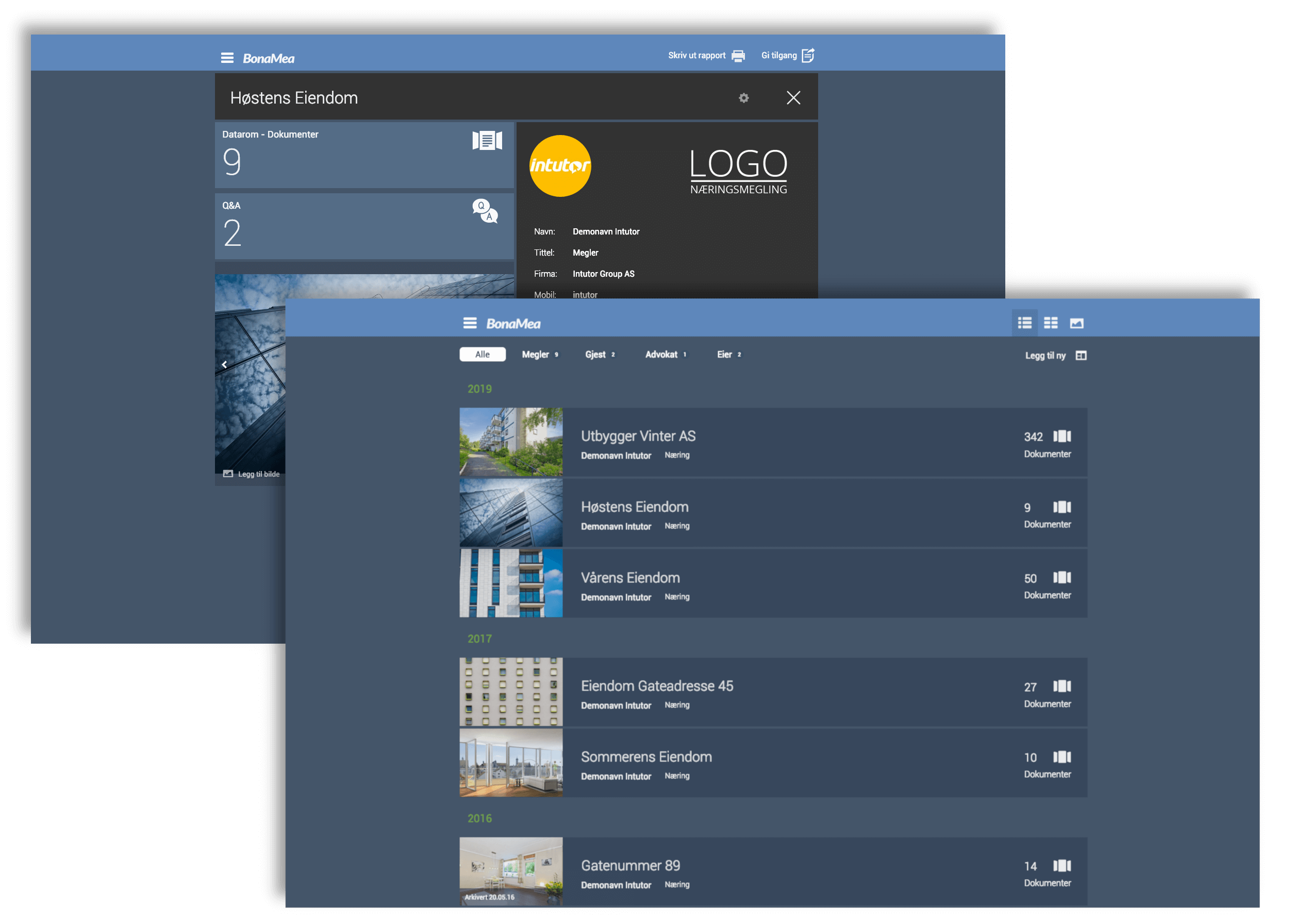 Skjermdump Data Room Sport